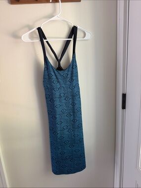 💘Blue Patterned Strappy Women’s Dress